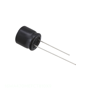 Condensateur 16WA470MEFCT810X9 à trou traversant, en aluminium, 470 µF, 20 %, 16 V, radial TH, 470 µF - Distributeur agréé - Product Image 1