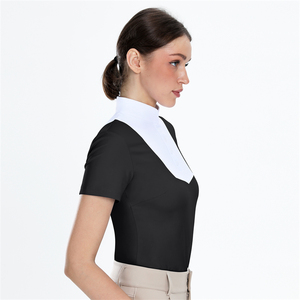 Chemises d'équitation à manches courtes pour femmes, qualité supérieure, séchage rapide, haute élasticité, respirantes, vêtements d'équitation - Product Image 3