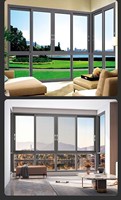 Fenêtre coulissante insonorisée en aluminium avec verre trempé, couleurs personnalisées, garantie 3 ans pour balcon résidentiel