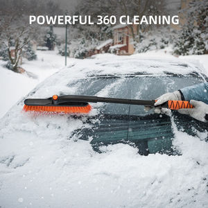 Outil de déneigement Auto nettoyage rapide brosse en verre hiver voiture <span class=keywords><strong>pare</strong></span>-<span class=keywords><strong>brise</strong></span> <span class=keywords><strong>grattoir</strong></span> à glace verre brosse à neige extensible détachable - Product Image 3