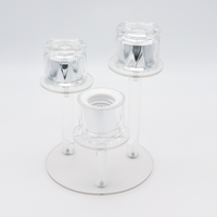 Envases de Plástico Transparente Personalizados con Tapa de Rosca Hermética de 24 mm, Diseño de Doble Hélice, para Polvo de Carbón y Cosméticos