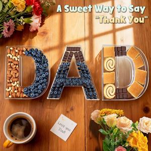 Bandeja de Acrílico de 11 Pulgadas con Letras y Números, Reutilizable, para Aperitivos, Charcutería, Postres, Caja para Servir, Cumpleaños - Product Image 2