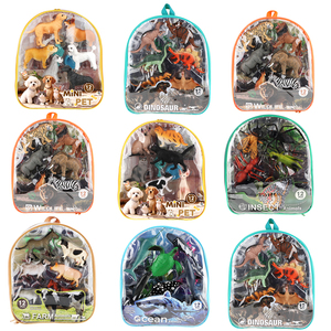 Sac à dos à fermeture éclair en PVC Série 9, figurines d'insectes et d'animaux sauvages de 4-5 pouces pour collection d'enfants - Product Image 1