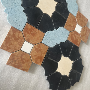 Piastrelle <span class=keywords><strong>in</strong></span> Mosaico <span class=keywords><strong>di</strong></span> <span class=keywords><strong>Marmo</strong></span> Naturale con Motivo a Getto d'Acqua 300*300, Murales Artistici da Parete, Piastrelle per Pavimenti - Product Image 1
