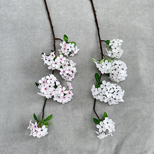 Fiore <span class=keywords><strong>di</strong></span> pera a sei teste simulato con foglie per la decorazione <span class=keywords><strong>di</strong></span> nozze a casa, composizione floreale, centro commerciale - Product Image 4