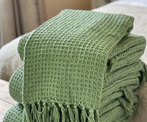 Manta de Color Sólido 100% Algodón, Venta al por Mayor de Fábrica, Alta Calidad, Suave para Todas las Temporadas - Product Image 6