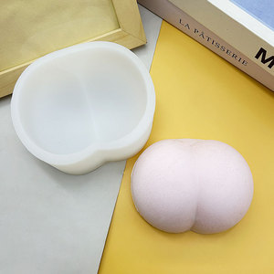 Dễ thương rắm đào Silicone Khuôn vuông nhỏ DIY công cụ cho Ice Cream Pudding Qiao Mousse Candle-Reusable dùng một lần đóng gói trong túi - Product Image 1