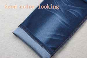 9盎司58/59英寸宽深蓝色棉氨纶牛仔牛仔裤 - Product Image 3