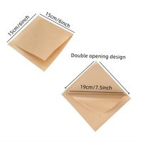 Sacs jetables à double ouverture pour bretzels, papier alimentaire résistant à l'huile, pochettes à emporter pour sandwichs, beignets, churros et produits de boulangerie