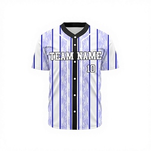 Maillot de baseball personnalisé de haute qualité, manches courtes, tissu léger, doux, respirant, confortable, unisexe - Product Image 1