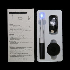 Cepillo de Dientes Esterilizante LED Morado con Cerdas Suaves Antibacterianas para Encías Sensibles, Carga USB, Luz Violeta - Product Image 1