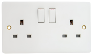 ปุ่มสวิตช์ติดผนังเพื่อความปลอดภัยในครัวเรือนแผงสัมผัสแบบคู่ซ็อกเก็ต ABS - Product Image 2