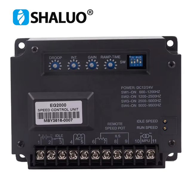 Generator High Voltage Motor Control Board Electric Speed Controller Uint DC Electronic Governor Speed Controller EG2000