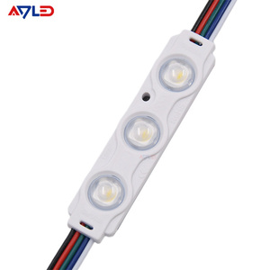 Modules LED RGBW haute luminosité IP65 12V RGB 5050 étanches et flexibles pour enseignes, modules LED DMX à 3 lentilles pour signalétique - Product Image 1