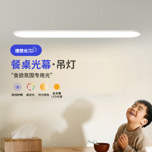 โคมไฟเพดานแบบเส้นสไตล์โมเดิร์นมินิมอล QiaoSheng ไฟ LED หัวเดียวทรงยาว สำหรับห้องรับประทานอาหาร บาร์ และไฟตกแต่งบ้าน - Product Image 2