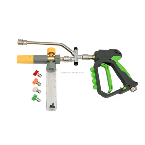 Nettoyeur de voiture haute pression en plastique avec connecteur 1/4 et interrupteur, mini canon à mousse 100 ml pour lavage auto - Nouveau - Product Image 4