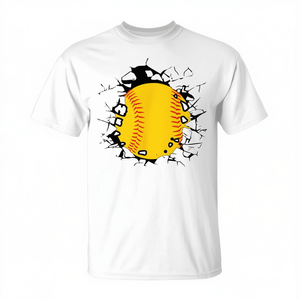 Camiseta de softbol con diseño de bola de béisbol para jugadores y aficionados - Product Image 2