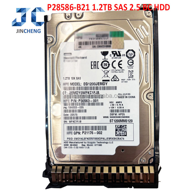 Wholesale New 1.2TB SAS Server Hard Disk for Server Cheap Internal 1.2TB Capacity HDDs Made in China