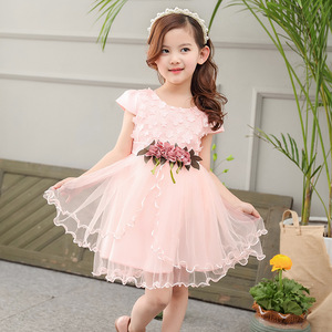 Vestido de Novia 2017, Vestidos de Verano Formales para Niñas, Diseños de Vestidos de Algodón para Fiestas Infantiles - Product Image 2