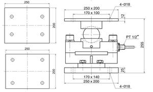 เวทด์ วีอิ้ง สำหรับเซ็นเซอร์วัดน้ำหนักแบบโหลดเซลล์ รุ่น CDUP-15t ของบริษัท Bongshin ประเทศเกาหลี - Product Image 3