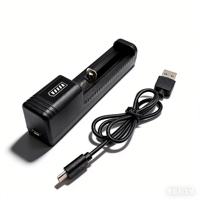 Chargeur USB à fente unique le plus vendu pour batteries 21700/26650/18500, démarrage sans tension, protection contre les surcharges, pour montres connectées et appareils photo
