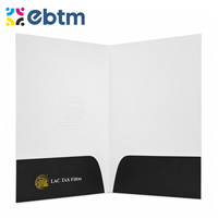 Porte-documents de luxe pour agents immobiliers, avec logo personnalisé en feuille d'or, format A4, pour présentation de propriétés haut de gamme