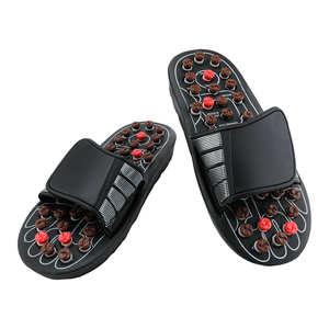 Natural <strong>Acupuncture</strong> <strong>Massage</strong> Slippers Health Care Healing Shoes <strong>Foot</strong> Reflexology Sandals for Home Use - Product Image 3