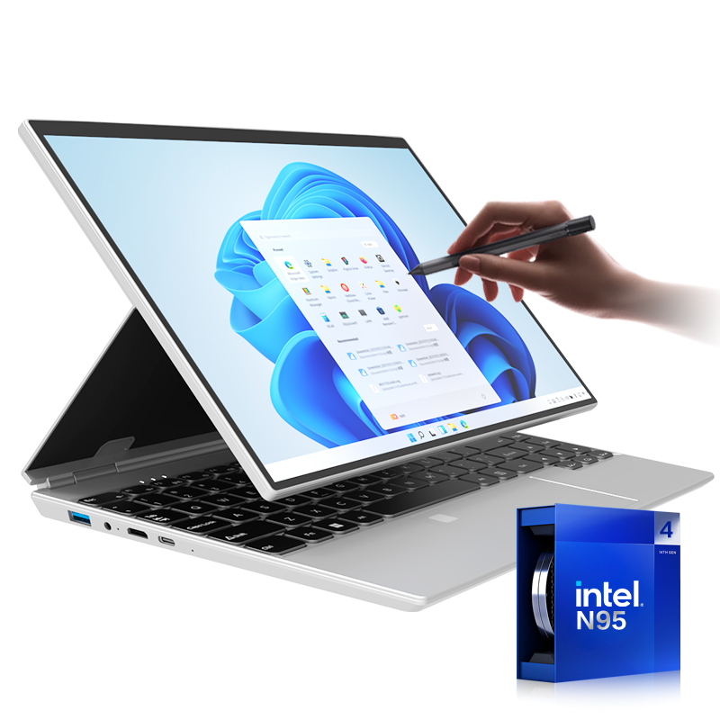 <strong>2026</strong> New 4-in-1 Touch Business <strong>Laptop</strong> <strong>14</strong> <strong>Inches</strong> Intel Quad Core Thin Portable Windows 11 Pro SSD English Learning Gaming
