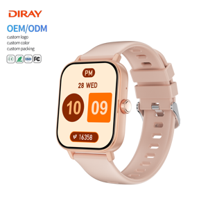 Diray vente en gros nouvelle mode écran TFT Fitness surveillance de la fréquence cardiaque Sport bracelet en silicone Bt appel montre intelligente pour hommes femmes - Product Image 1