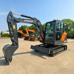 Excavadora DX60D 6T de fábrica, potente miniexcavadora sobre orugas para minería, construcción, agricultura y trabajos de servicios públicos. - Product Image 1