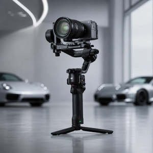 ตัวกันสั่นกล้อง Gimbal Stabilizer รุ่น RS 5 พร้อมขาตั้งพกพาสำหรับการบันทึกวิดีโอสั้นๆ การเดินทาง และการใช้งานกล้อง - Product Image 1