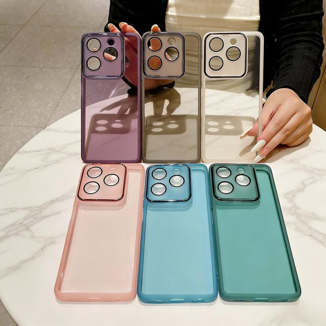 Phone Back Cover for Tecno Camon 30S Pro Spark 8C 30C GO1 Pova 6 NEO 4G POP 7 Pro With Camera Lens Protective Film Case