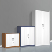 Armoire de classement en acier à porte tambour haute capacité, verrouillable, avec volet roulant, pour l'archivage et la gestion des documents de bureau