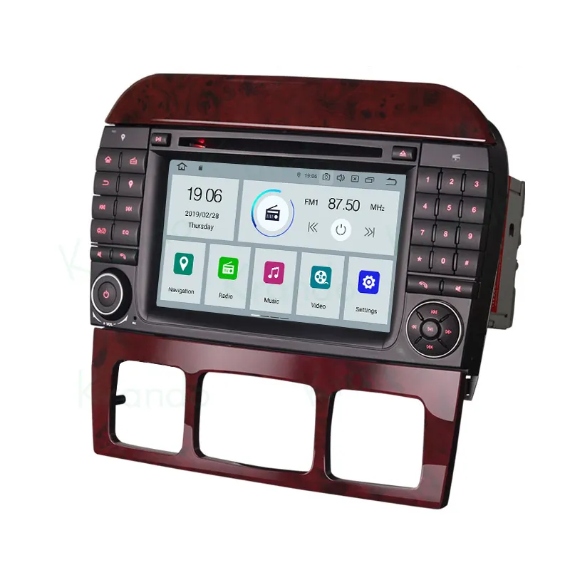 Krando 안드로이드 11.0 8 "4G 64G 자동차 라디오 DVD 플레이어 메르세데스 벤츠 S 클래스 W220 S280 S320 S400 S430 S500 1999-2006 GPS
