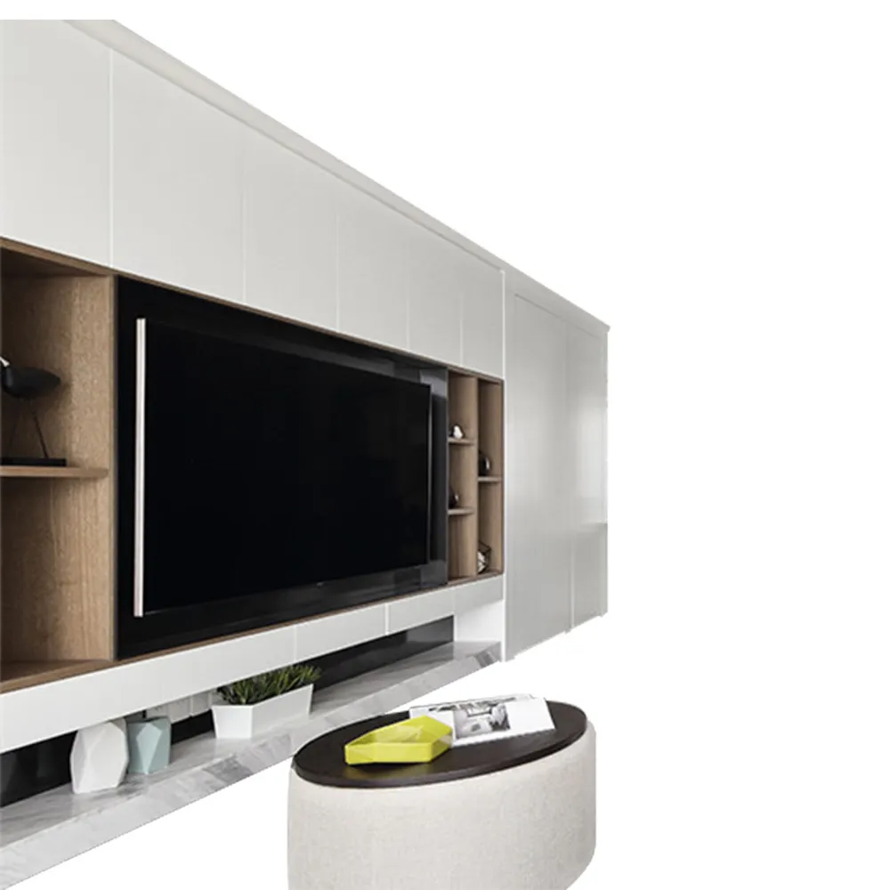 Neue Modell Angepasst TV Schrank Holz Mit Schaufenster