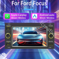 Autoradio Android 2Din 7'' pour Ford Focus Transit Mondeo S-Max C-MAX Kuga Fiesta Galaxy Carplay Android Auto GPS Navi BT DSP