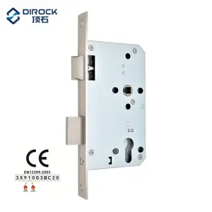 CE logo ironmongery hardware schloss mechanical SS mortise lock body 65mm backset mortice lock set