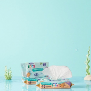 Lingettes pour bébé Uni Quality, 48 unités, sans alcool, testées dermatologiquement pour bébés - Product Image 2