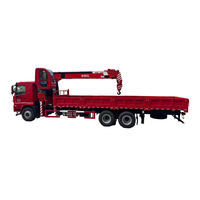 Grue montée sur camion de 12 tonnes, hauteur de levage de 21 m, flèche à 5 sections, commande de levage entièrement hydraulique, cabine de commande pour la construction