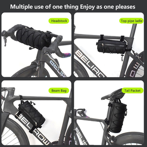 Sac de vélo sacoche de cadre de guidon de vélo avec bandoulière <span class=keywords><strong>porte</strong></span>-baril de vélo de route de montagne - Product Image 3