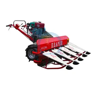 hot sale walking tractor mounted mini harvester rice wheat reaper multifunctional farm implement cutter-windrower