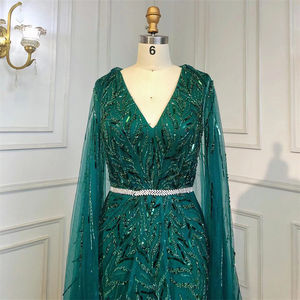 Abito lungo da donna abito da sposa elegante alla moda abito Super lungo per <span class=keywords><strong>Hostess</strong></span> - Product Image 6