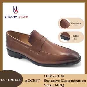 Zapatos Casuales de Moda Hechos a Mano para Hombre; Zapatos de Vestir de Piel Vacuna Marrón, Cómodos, Ligeros, Transpirables, para Bodas, Otoño - Product Image 2