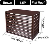 Cubierta de Aire Acondicionado Mini Split de Aluminio con Diseño Personalizado, Grabado Láser 3D, Impermeable, para Exteriores