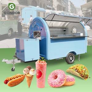 Remorque de Food Truck de 10 pieds pour la vente de smoothies, chariot de restauration mobile de taille standard - Product Image 1