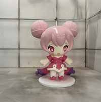 Sculptures personnalisées de personnages de jeux IP en FRP, peintes, étanches, mignonnes, statues de mascotte de fille anime, présentoir tendance pour magasin de jouets