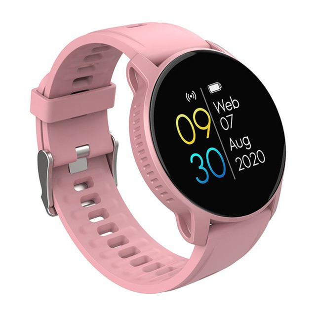 W9 Waterproof Smart Watch for Men Women Heart Rate Blood Pressure Monitor TFT Display Rubber Remote Control Intelligent Reloj