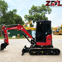 Harga kompetitif digunakan Yanmar VIO35 ekskavator Mini Vio35-6 Vio35-6b Vio35-6A 3,5 Ton 3 Ton penggali tangan kedua ekor nol