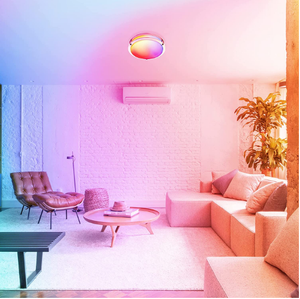Lámpara de techo LED inteligente RGBW de 10 pulgadas con WiFi, instalación empotrada, Compatible con <span class=keywords><strong>Alexa</strong></span> y Google Home, ubicación húmeda, ETL - Product Image 5