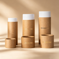 Tubes d'emballage alimentaire en papier kraft personnalisés de haute qualité pour aliments pour animaux de compagnie, sucre, thé, grains de café avec impression de logo
